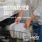 Ello Clean Start Ceramic Toddler Divided Plates, 2 Pack, Quiet Tide - Image 5
