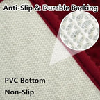BOANKODU Bathroom Rugs 59x24, Extra Soft Absorbent Chenille Bath Rugs, PVC - Image 6