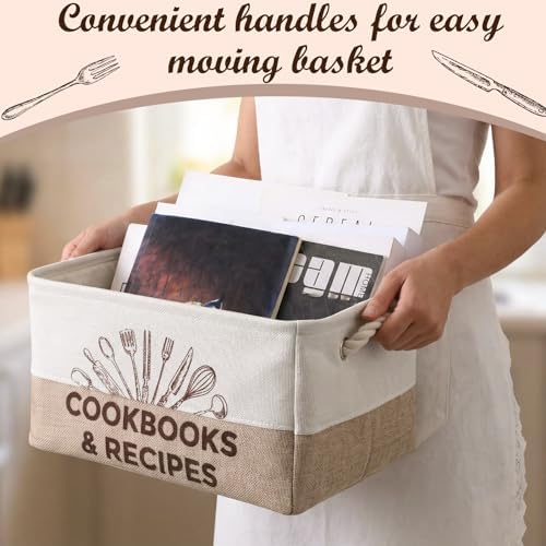 Marsui 1 Pcs Cookbook & Recipe Book Basket Cook Lover Gifts - Image 3