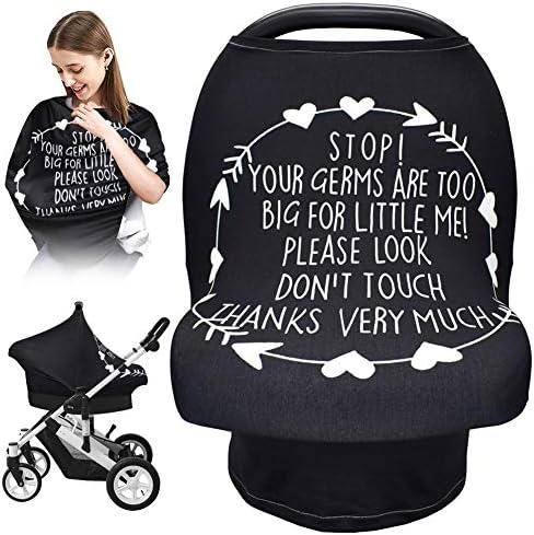 Metplus Baby Car Seat Cover, No Touch Sign Carseat Canopy & Nursing Covers by Metpus