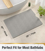 HITSLAM Non Slip Bathtub Mat 40 x 28 Inch, Extra Long Bath Mat - Image 2