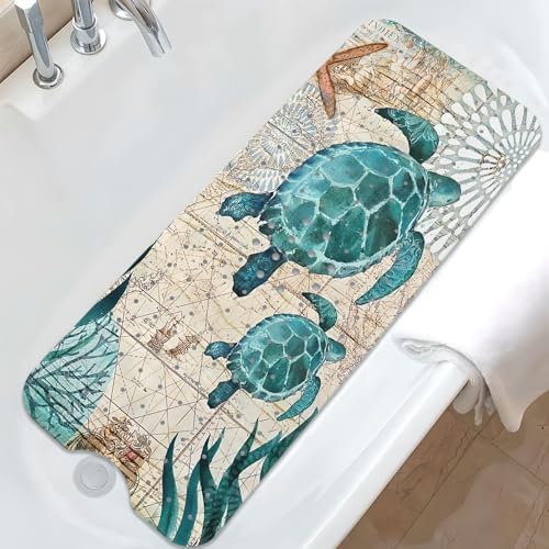 Sea Turtle Bathtub Mat Non Slip, Baby Bath Mat by Unknown