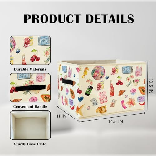 Preppy Y2K Aesthetic Storage Basket Bins - Image 4