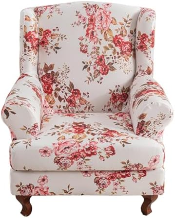 CRFATOP Wingback Chair Covers Wing Armchair Slipcovers by CRFATOP