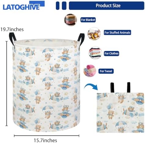 Baby Laundry Hamper kids laundry Basket Waterproof Laundry Bag - Image 2