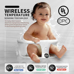 Baby Bath Seat 6+ Months with Temp Display Non-Slip Suction Base Tub Seat - Image 2