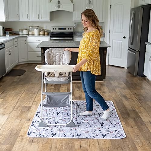 Splat Mat for Baby – Under High Chair Floor Mat Protects Wood, Vinyl and Carpet - Image 2