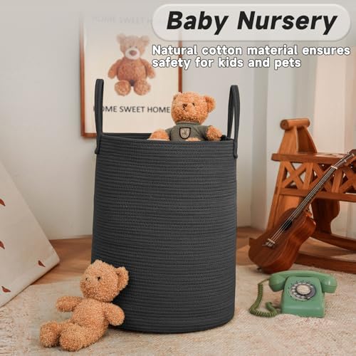 JMvicyroam 80L Cotton Rope Laundry Basket Hamper - Image 2