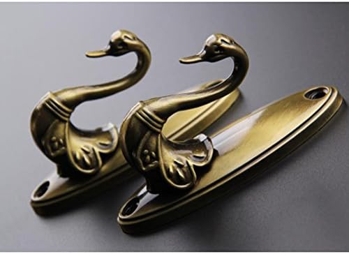 Pair of Swan Style Drapery Curtain Holdbacks Tieback Hooks Tiebacks, U-Shaped - Image 5