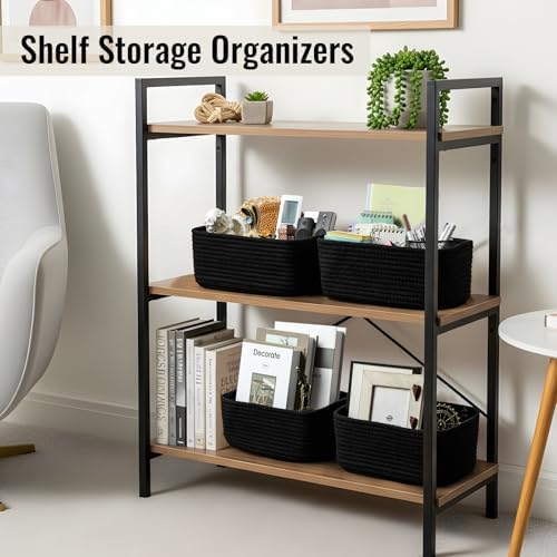8 Pack Small Storage Baskets for Organizing, Woven Rope Bins for Bathroom - Image 4