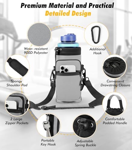 Nuovoware Magnetic Gym Bag, Water Bottle Carrier Holder - Image 3