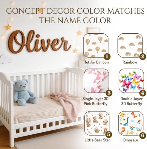 Personalized Wooden Name Sign for Nursery - Image 4