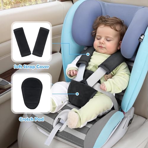 3 Pcs Stroller Straps Pads, Soft Breathable Fabric - Image 2