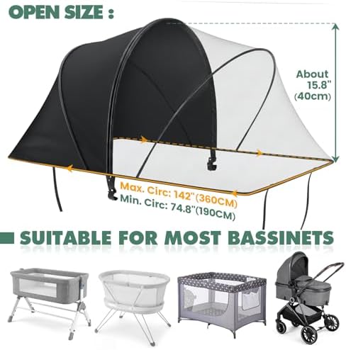 Orzbow Half-Blackout Breathable Mosquito Net Canopy - Image 2