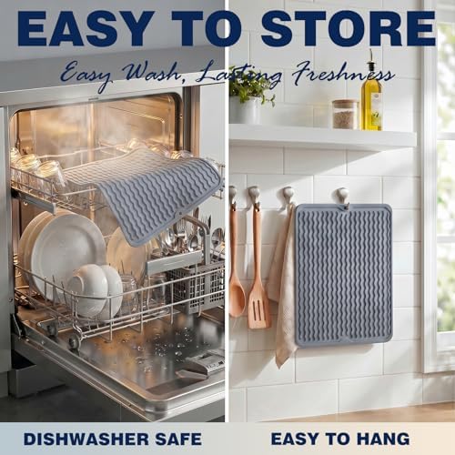 2 Pack Caketime Silicone Dish Drying Mat - Image 6