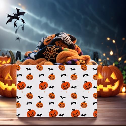 Large Halloween Basket Gift Personality Pumpkin Ghost Parties Decor Kid Trick - Image 5