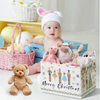 Christmas Storage Basket with Handles, Nursery Organization, Waterproof Toy Box - Image 4
