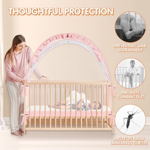 Crib Tent to Keep Baby from Climbing Out - Image 2