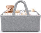 Baby Diaper Caddy Organizer, Portable Baby Essentials Organizer by DELMONCART