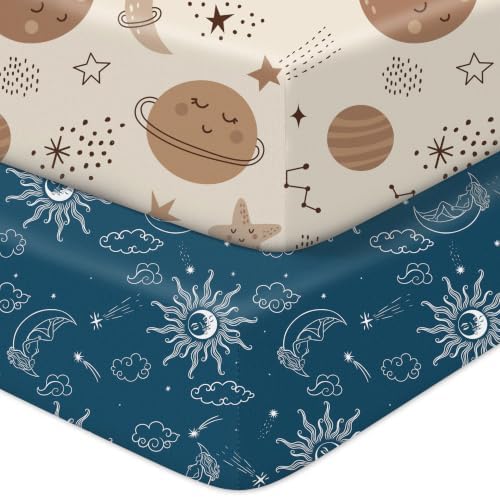 Baby Crib Sheets 2 Pack for Boys and Girls Fit for Standard Crib Toddler by Unknown