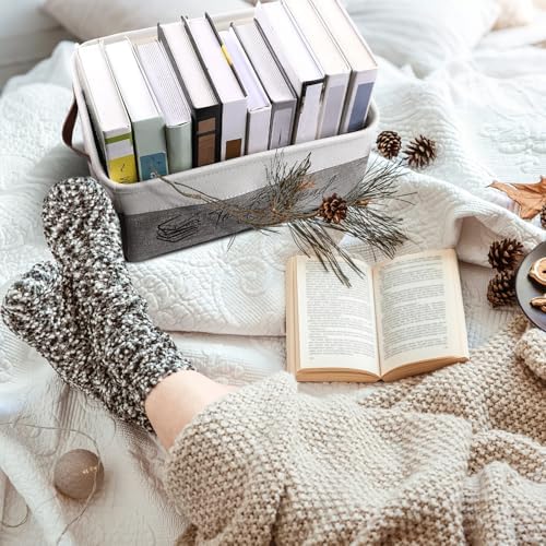 Marsui 1 Pcs TBR Basket Book Storage Bin Bookish Gifts - Image 4