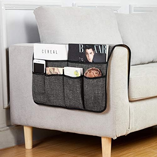 Sofa Armrest Organizer Non-Slip Arm Chair Hanging Caddy Remote Control Holder - Image 2