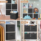 STORAGE MANIAC Storage Cubes, 11 Inch 4 Pack Collapsible Fabric Shelf Bins - Image 7
