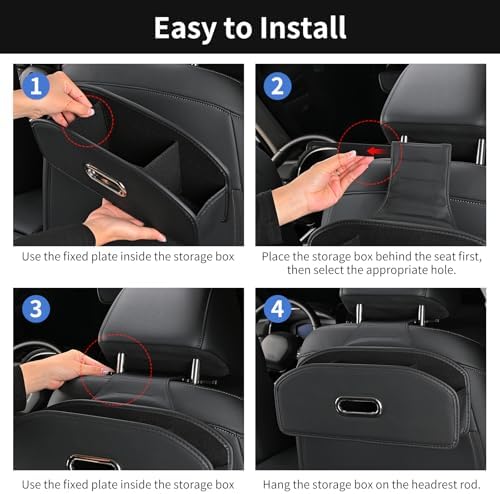 Backseat Seat Car Organizer, Universal Car Seat Organizer, Car Tissue Organizer - Image 6
