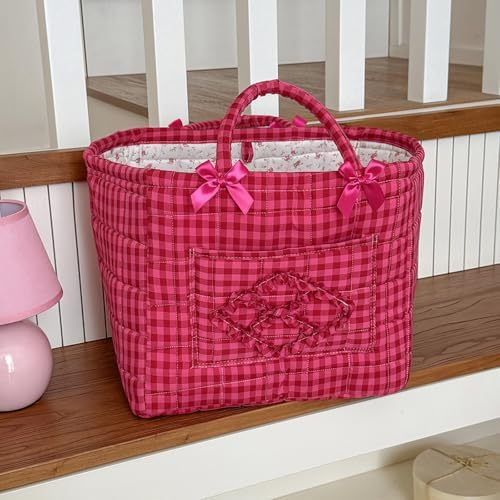 Floral Fabric Storage Basket Car Interior Storage Basket Underwear Sundries - Image 7
