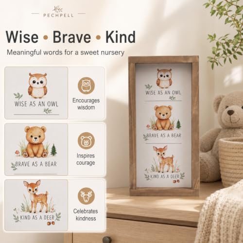 Woodland Animal Nursery Wall Decor Baby Room Inspirational Sign - Image 6