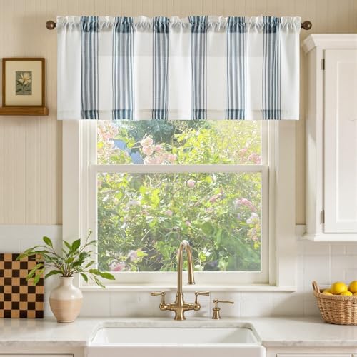 jinchan Linen Balanced Stripe Valances - Image 2