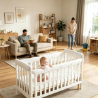 4Pcs Cot Rail Protector, Adjustable Strap Cot Rail Cover - Image 4
