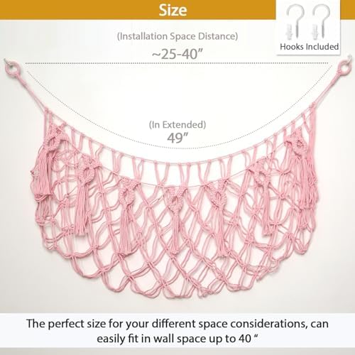 YKBU stuffed Animal Net or Hammock Macrame Toy Display Plush Toy Holder Ceiling - Image 4