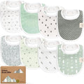 KeaBabies 8-Pack Organic Baby Bibs by KeaBabies