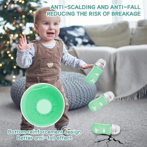 Silicone Sleeves for Avent Natural Glass Baby Bottles, BPA Free, Anti Breakage - Image 4