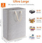 Lifewit 125L Large Laundry Baskets, 2 Pack, Reinforced Handles - Image 3