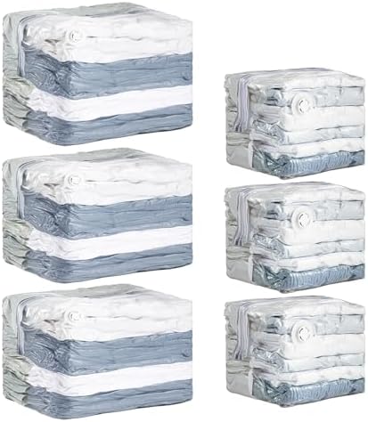 TAILI 6 Pack Cube Vacuum Storage Bags by TAILI