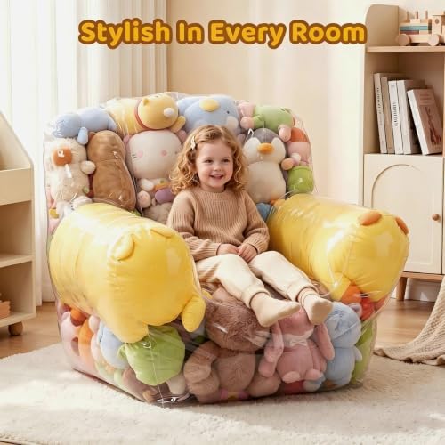 NTYNTY Clear Stuffed Animal Storage Chair - Image 6