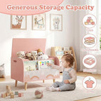 GLACER Kids Toy Box, Wooden Toy Chest - Image 5