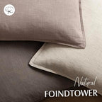 Foindtower Decorative Linen Lumbar Throw Pillow Covers 12x20 Dusty Pink - Image 4