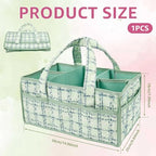 Baby Diaper Caddy Organizer, Portable Nappy Caddy Storage Basket - Image 3
