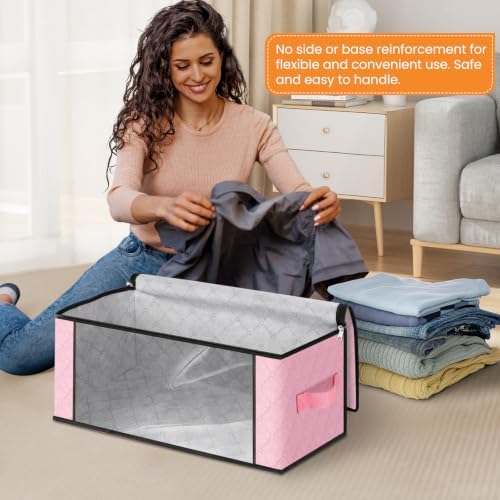 Fab totes 35L Closet Organizers, Foldable Under Bed Storage Containers - Image 3