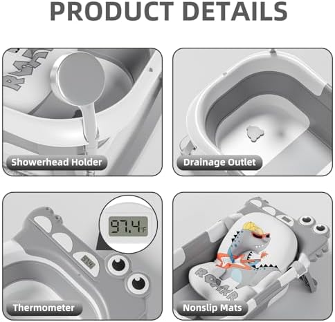 TPN Collapsible Baby Bathtub, Baby Bath Tub - Image 5