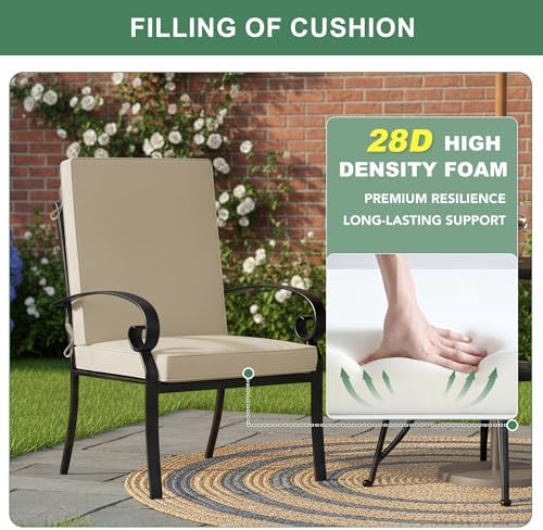 Summsun Outdoor Dining Chair Cushions 2-Pack, 20 x 20 Inch - Image 7