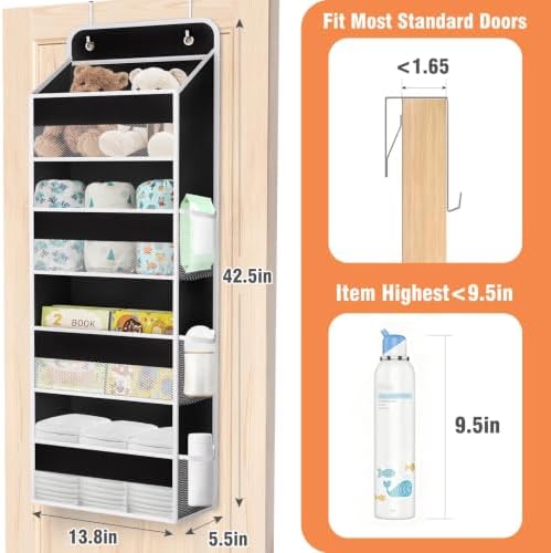 Over The Door Organizer Storage Large Capacity Hanging Bedroom Storage - Image 2
