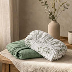 Muslin Bassinet Sheets 2 Pack, Soft Fitted Bedside Sleeper Sheet 33x20 Inch - Image 3