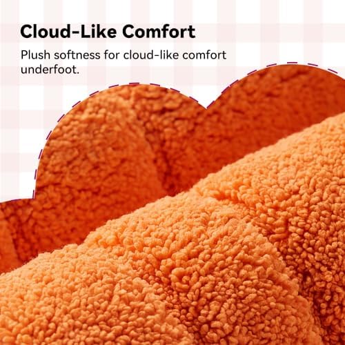 GRANNY SAYS Orange Bathroom Rug 24" x 48", Non-Slip Microfiber Bath Mat - Image 2