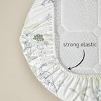 Baby Bassinet Sheets 4 Pack, Fits Rectangle Round Oval Hourglass Mattress - Image 5