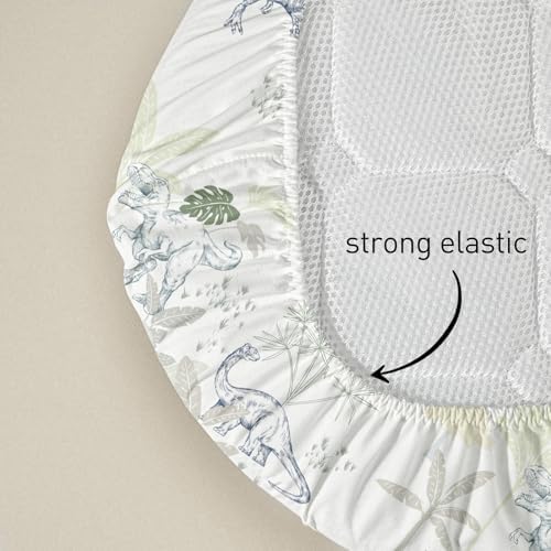 Baby Bassinet Sheets 4 Pack, Fits Rectangle Round Oval Hourglass Mattress - Image 5