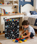 Moon and Stars Laundry hamper Baby Laundry Hamper Collapsible Canvas Waterproof - Image 5